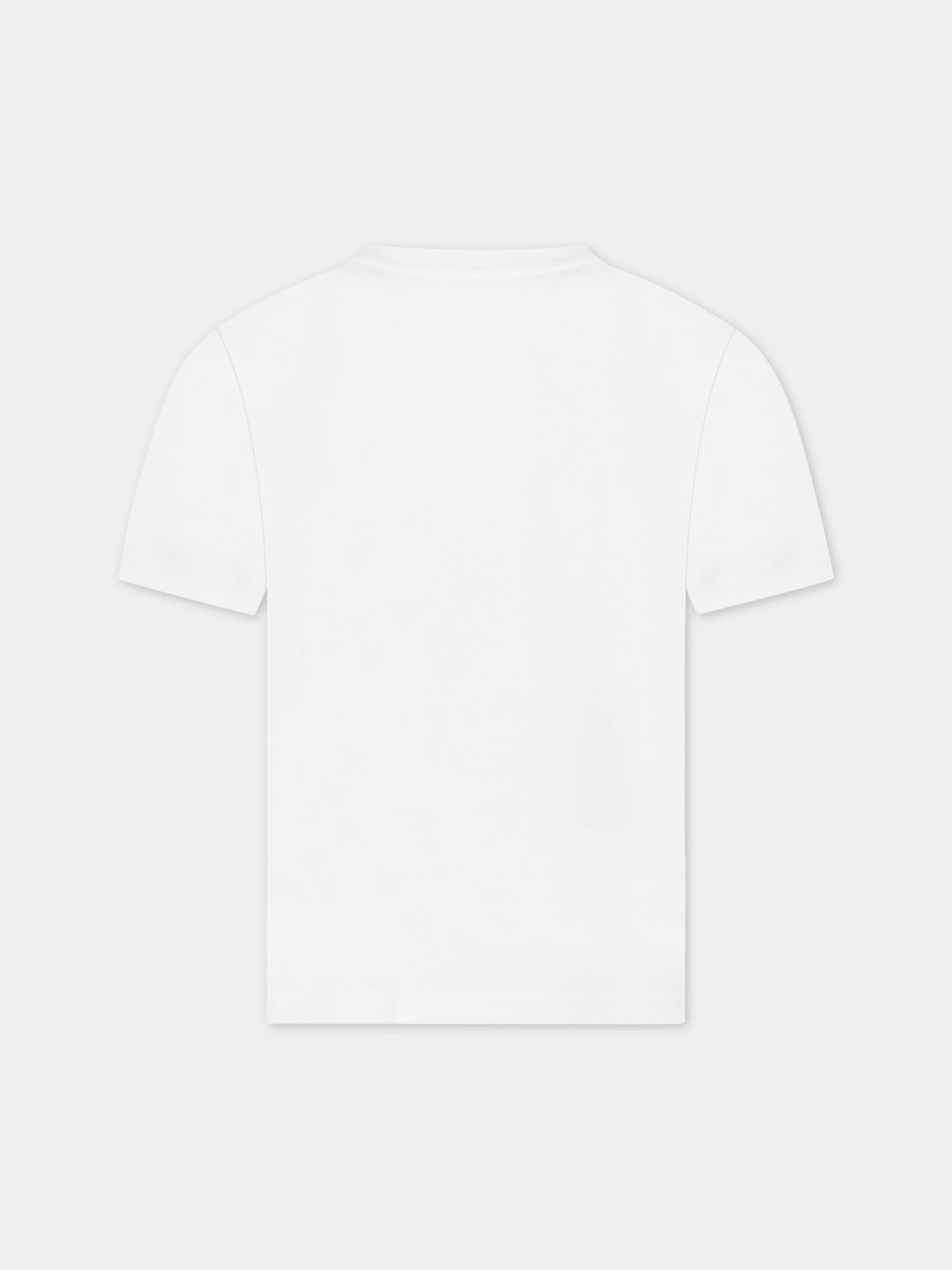 T-shirt bianca per bambino con logo,Burberry Kids,8061416