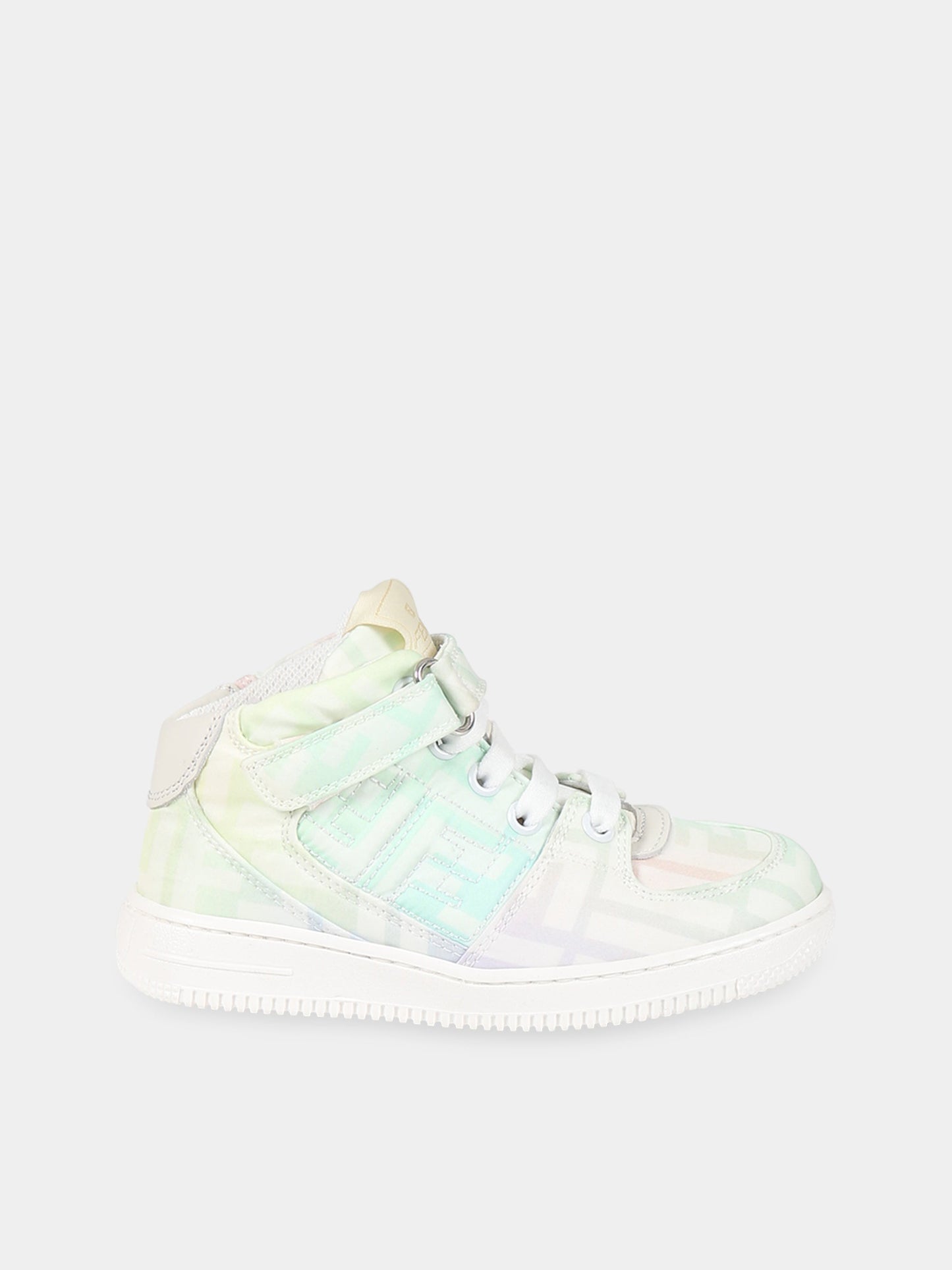 Sneakers multicolor per neonata con doppie FF,Fendi Kids,JMR440 ALJE F0WB1