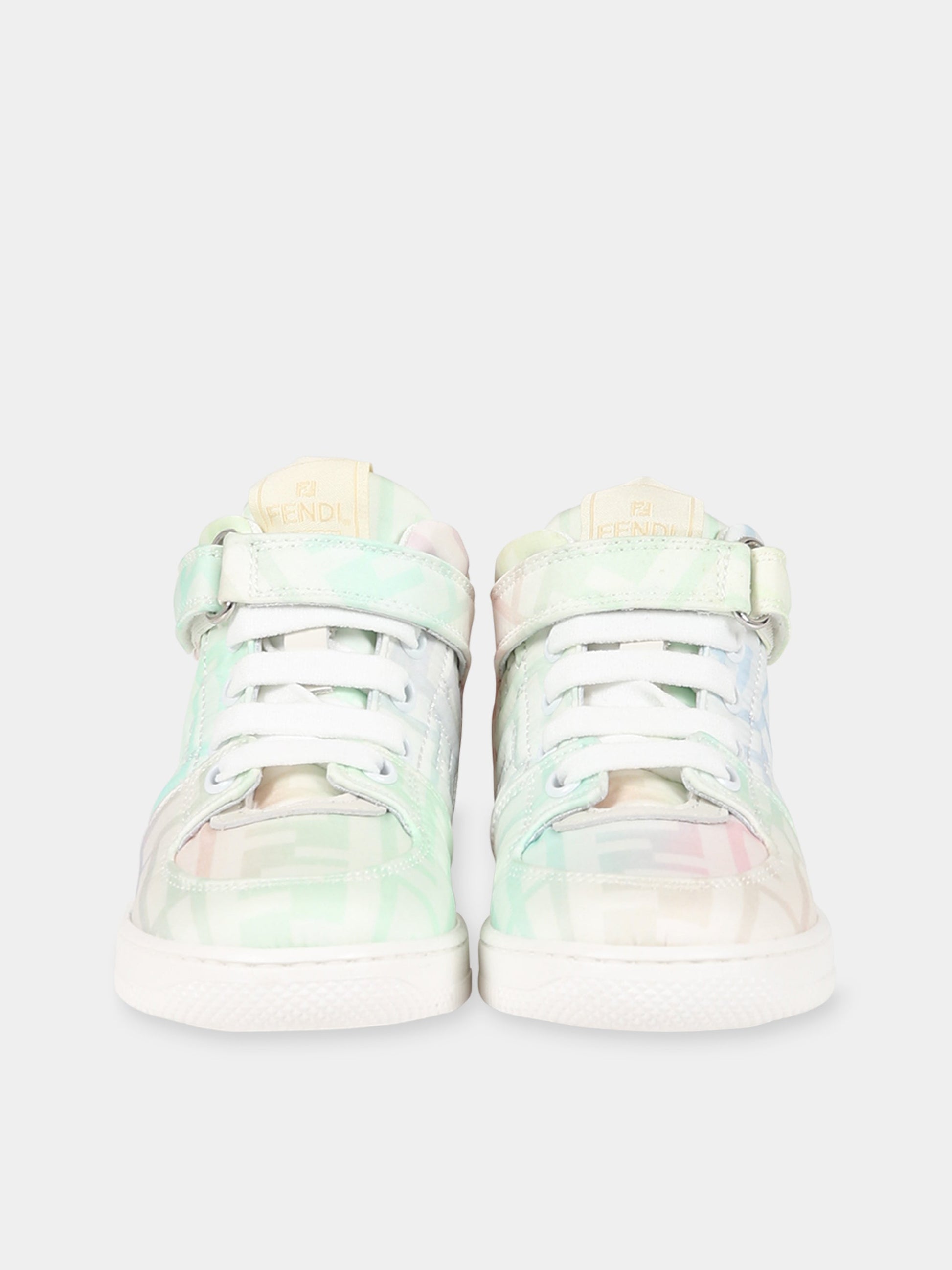 Sneakers multicolor per neonata con doppie FF,Fendi Kids,JMR440 ALJE F0WB1