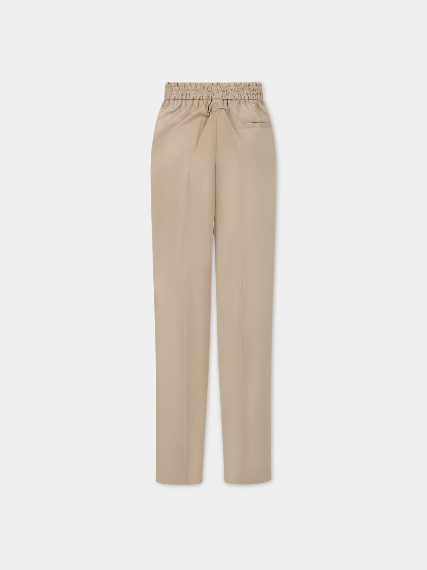 Pantaloni beige per bambina con logo,Mm6 Maison Margiela,M60285 MM036 M6703