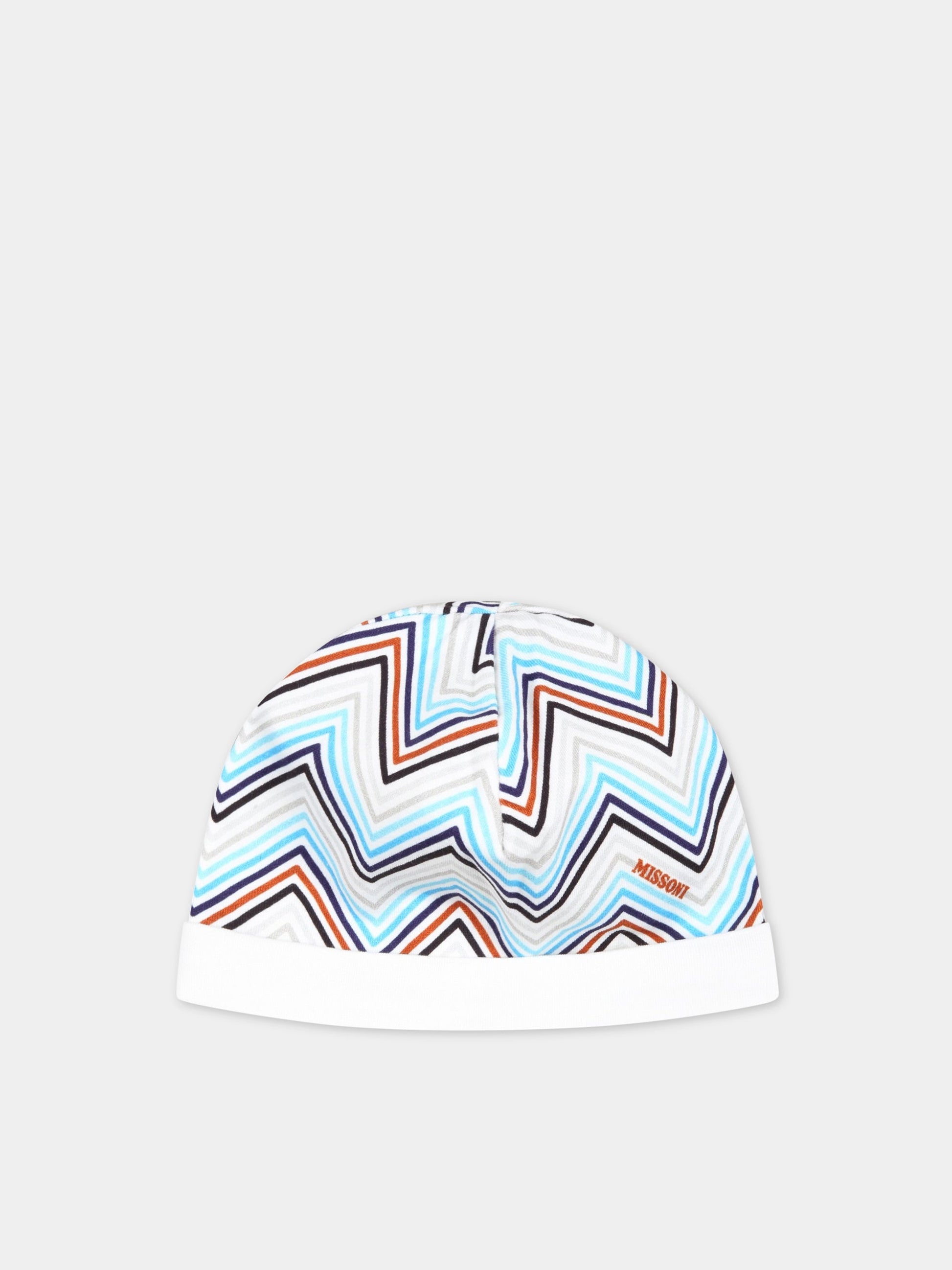 Set bianco per neonato con motivo a chevron,Missoni,MSB029 J0273 100BL