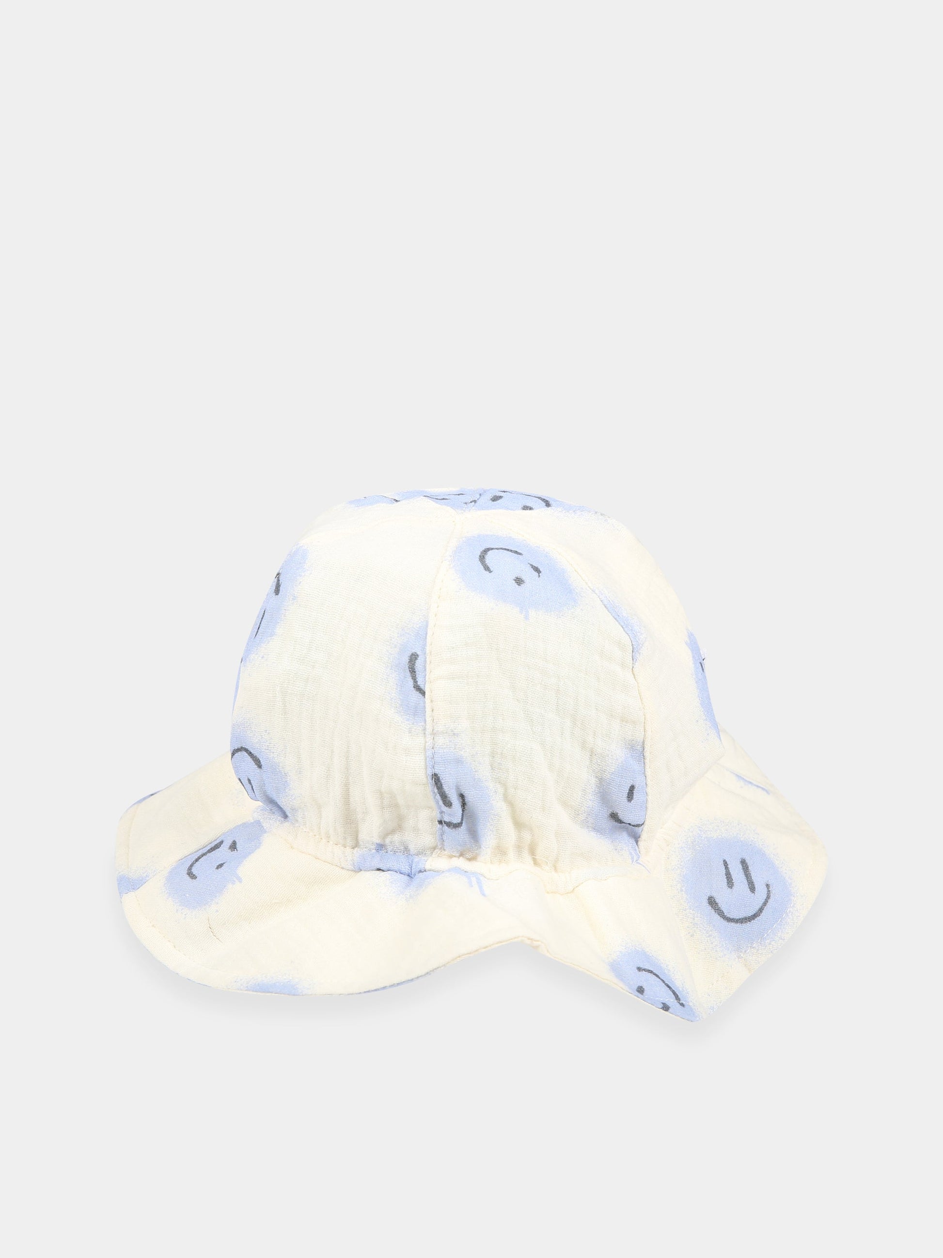 Cloche bianca per bambina con smile all-over,Molo,7S23T202 6764