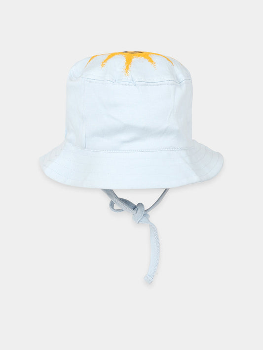 Cloche celeste per neonati con stampa sole,Molo,7S23T203B 8068