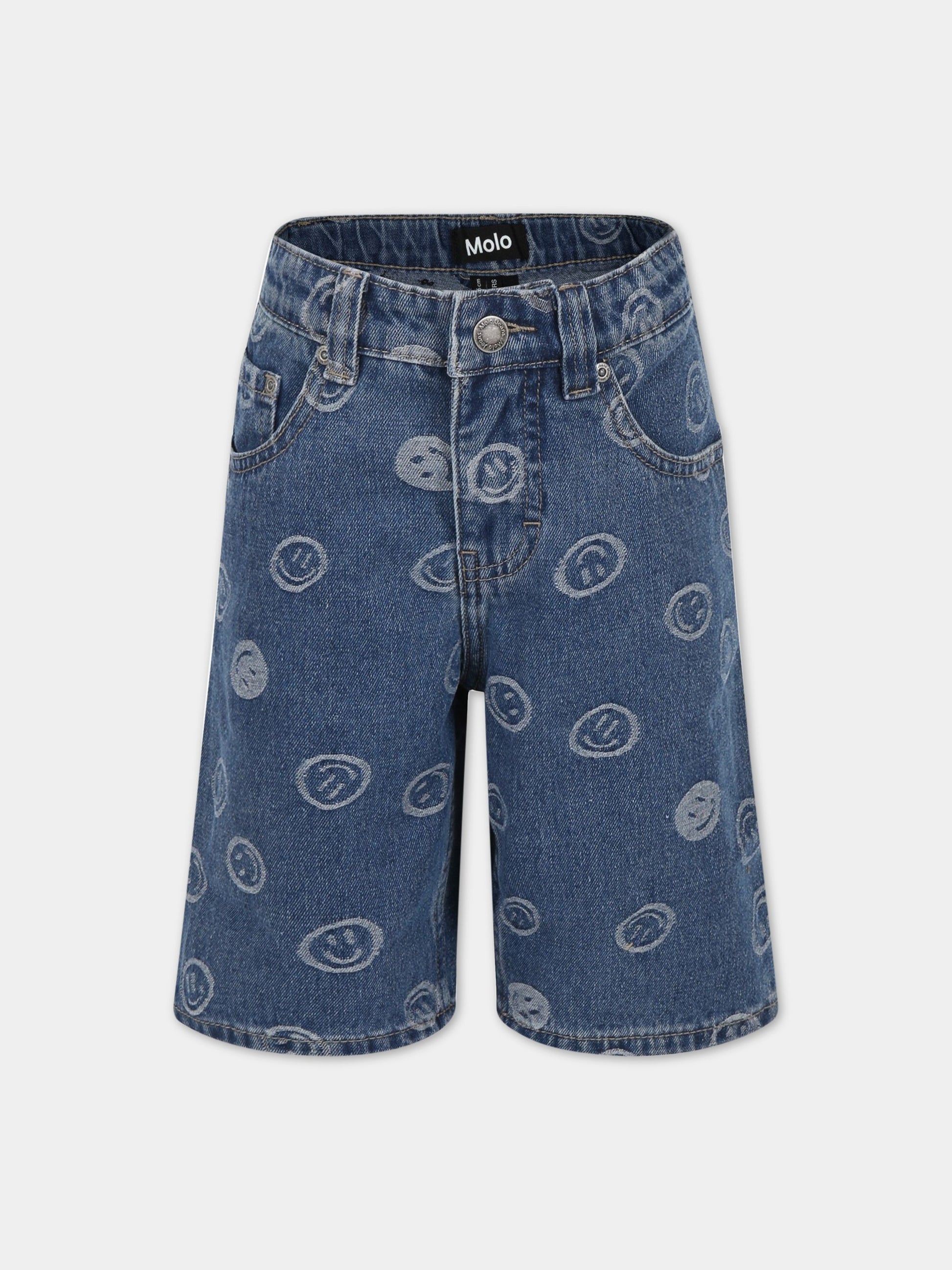 Bermuda blu per bambino con smile,Molo,6S23H104 6791