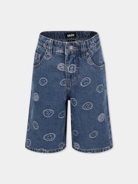 Bermuda blu per bambino con smile,Molo,6S23H104 6791