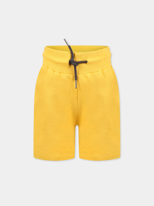 Shorts giallo per bambino con smile e logo,Molo,6S23H105 8721