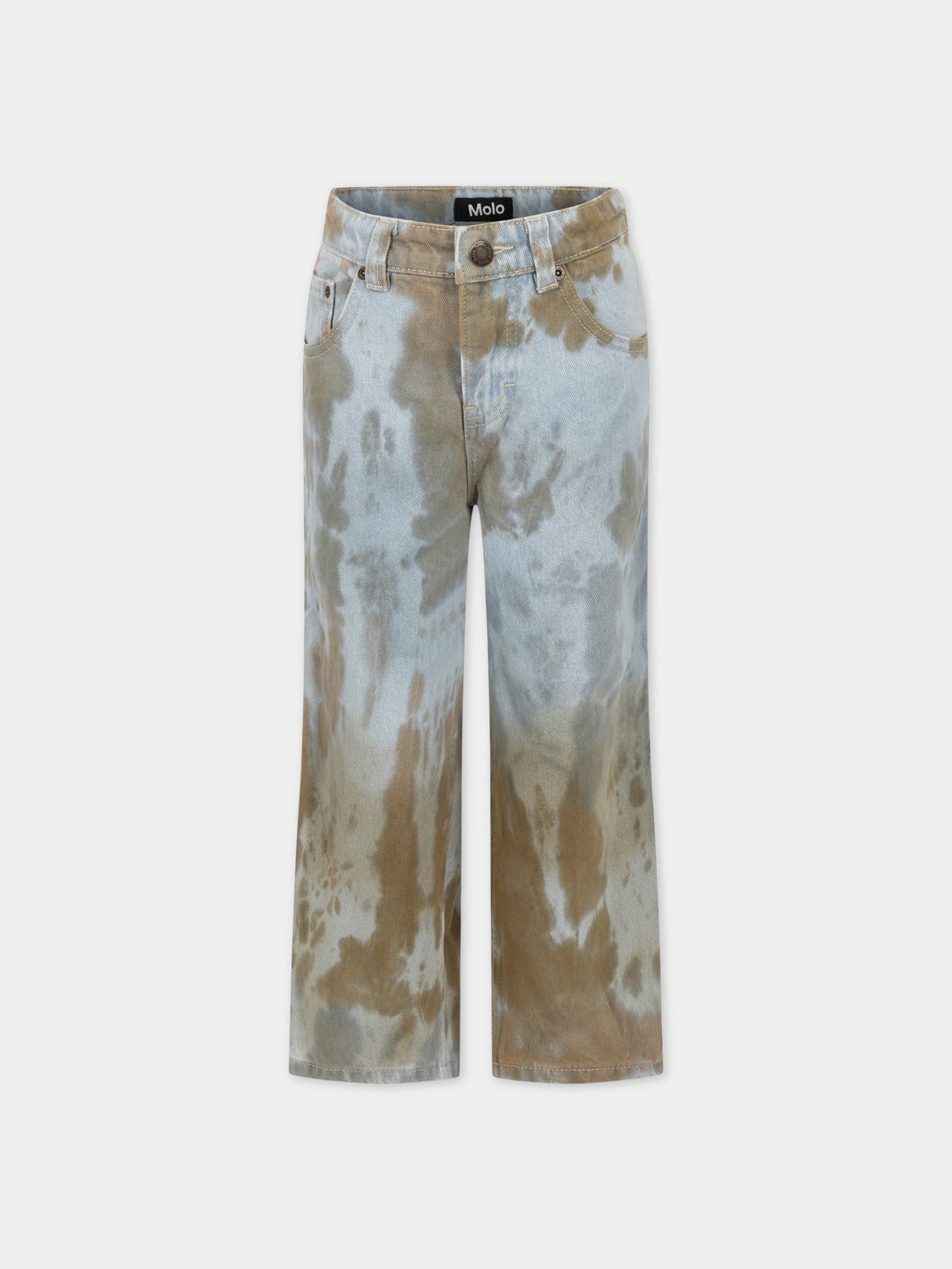 Jeans celeste per bambino con logo,Molo,6S23I104 6010