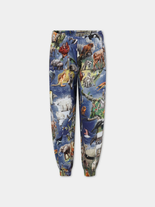 Pantaloni multicolor per bambino con animali,Molo,6S23I208 6766