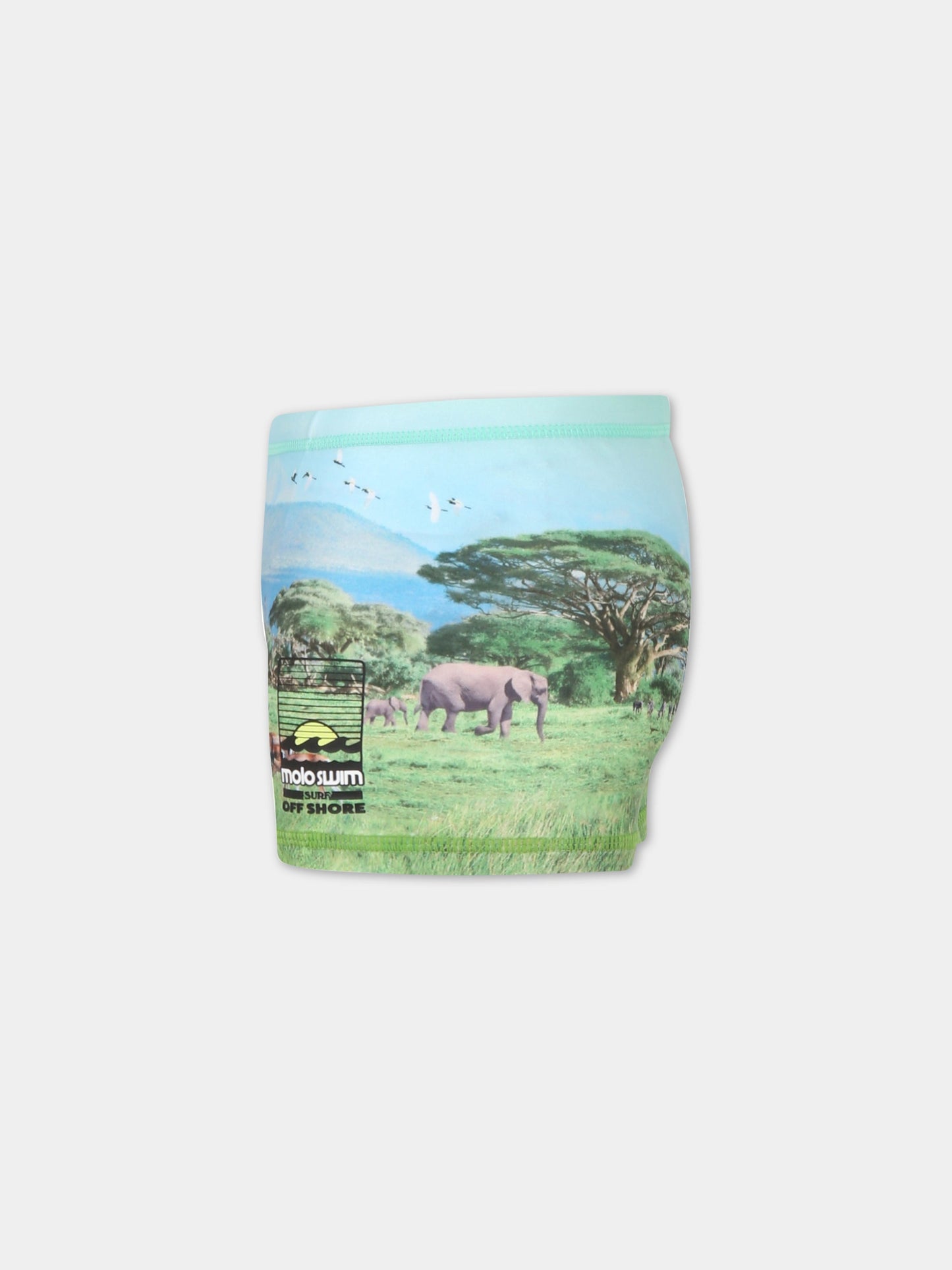 Boxer mare per bambino con animali, alberi  e logo,Molo,8S23P307 7914