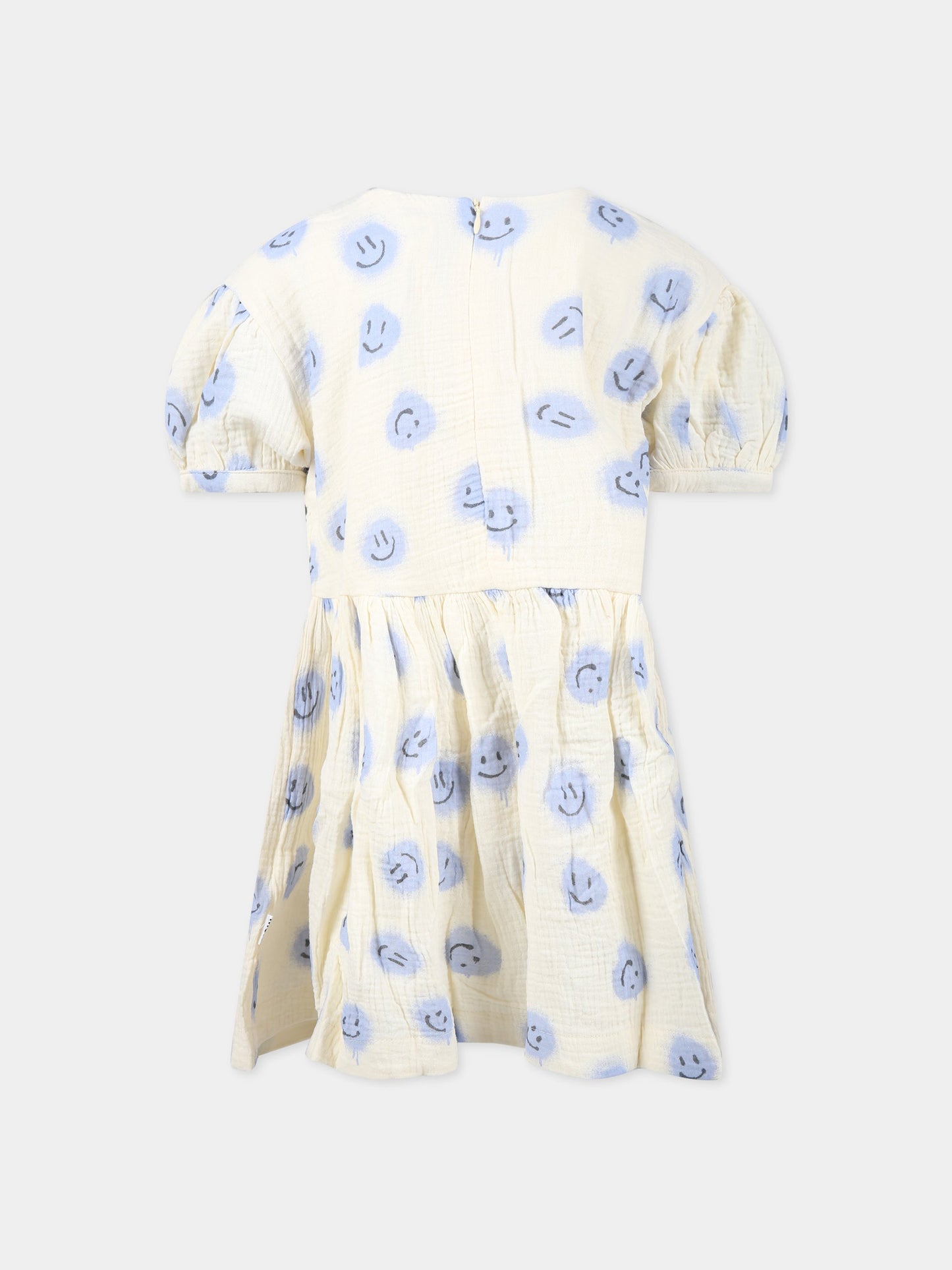 Vestito avorio per bambinaa con smile all-over,Molo,2S23E114 6764