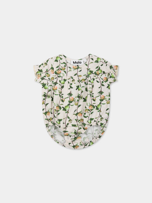 Body multicolor per neonata con stampa mele,Molo,4S23B401 6772