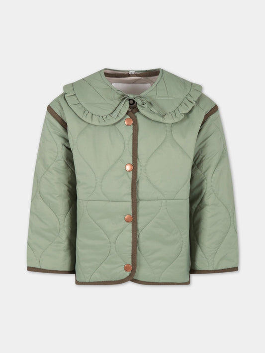 Piumino verde per bambina,Molo,5S23M325 8729