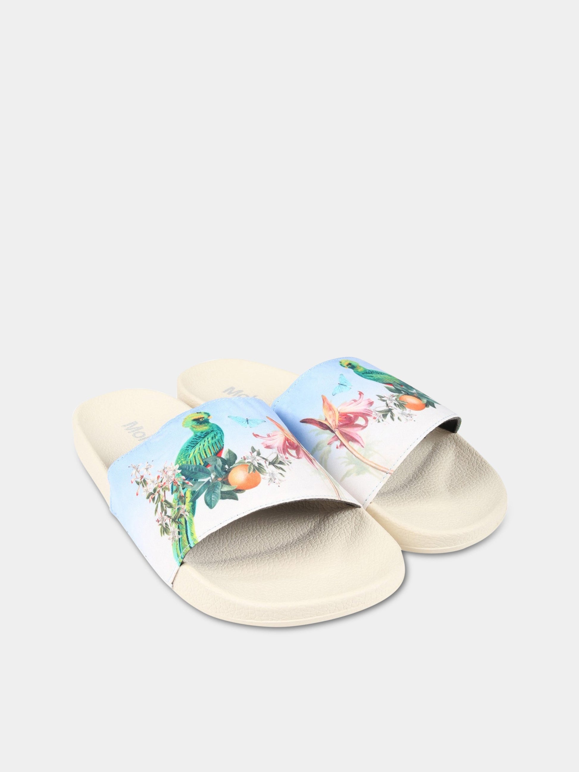 Sandali multicolor per bambina con stampa,Molo,7S23U202 7881