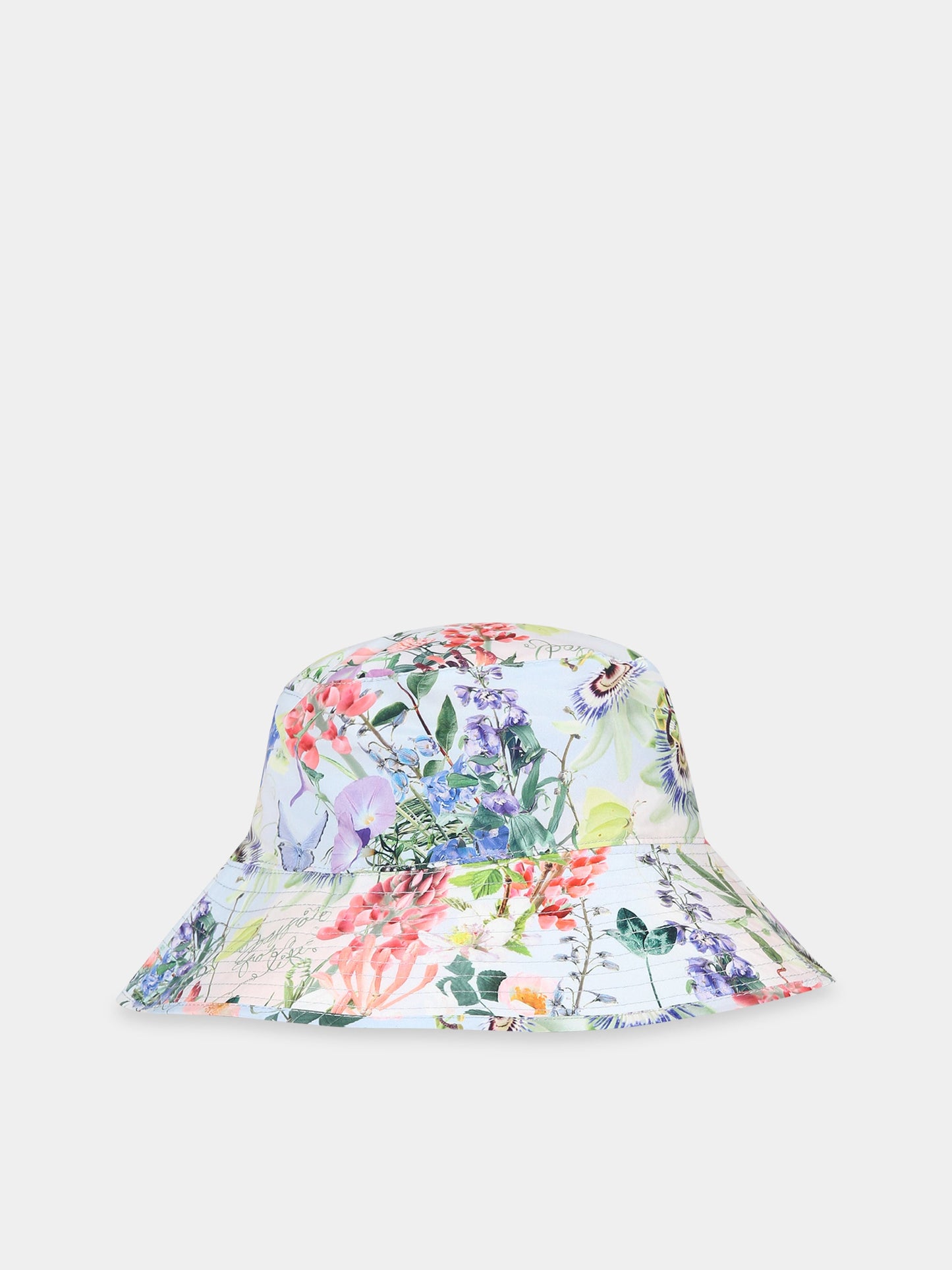 Cloche multicolor per bambina con stampa fiori e farfalle,Molo,7S23Y303 6682
