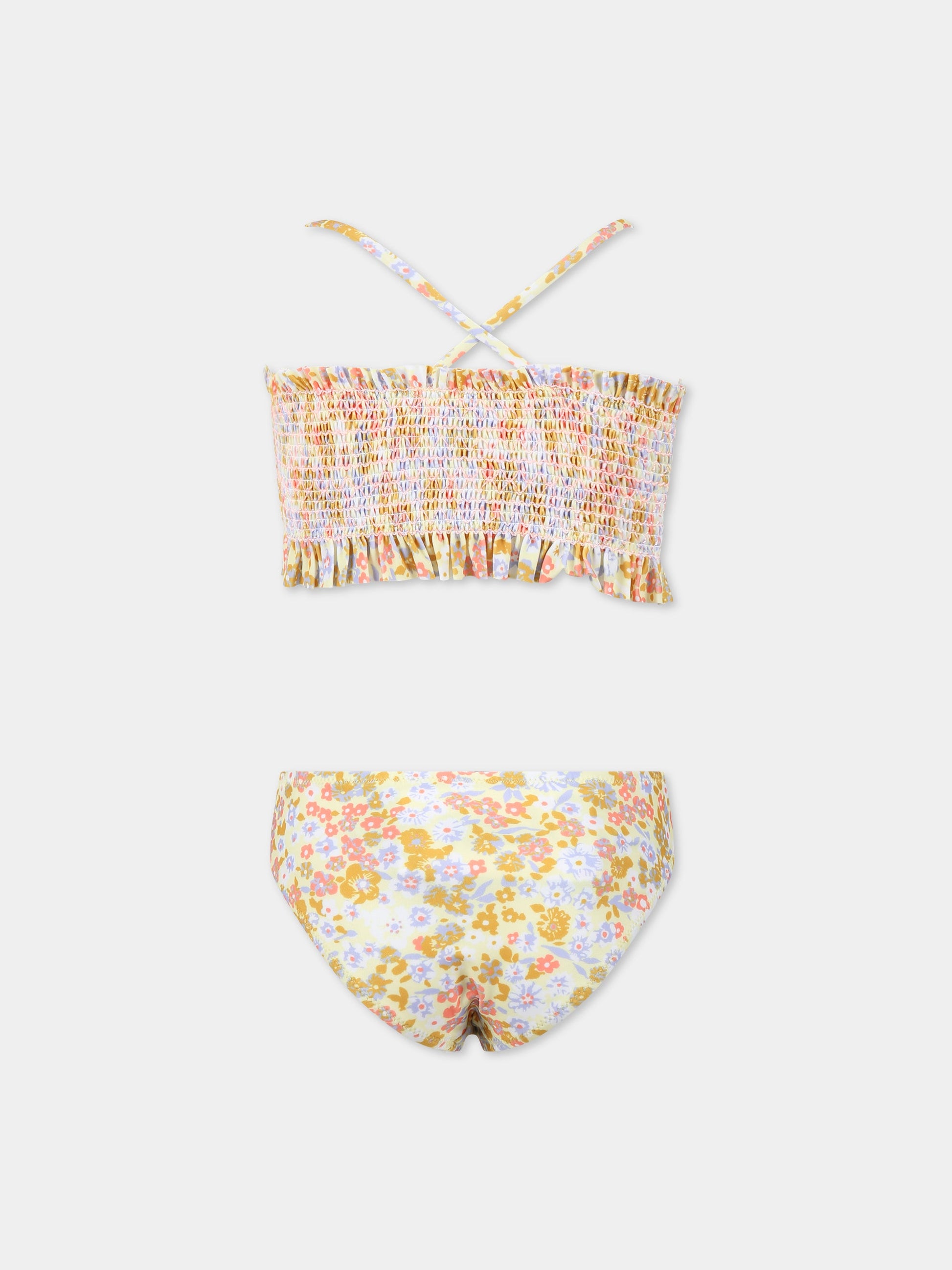 Bikini multicolor per bambina con stampa floreale,Molo,8S23P106 6680