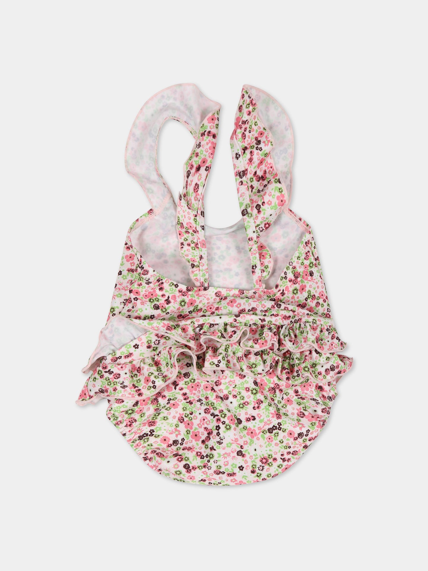 Costume multicolor per neonata con stampa floreale,Molo,8S23P501 6681