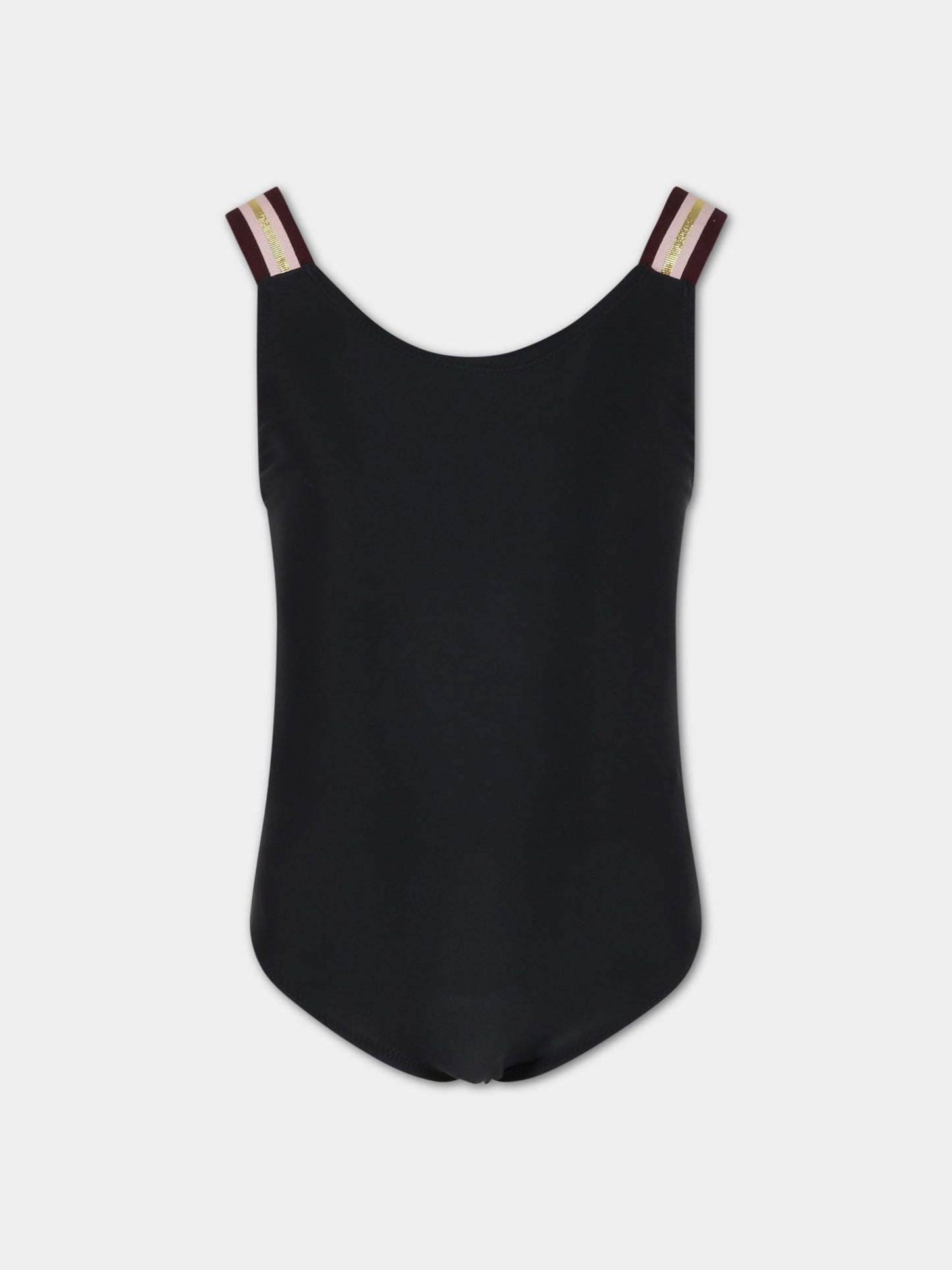 Costume intero nero per bambina con logo,Molo,8S23P507 0099