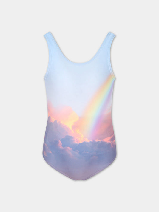 Costume multicolor per bambina con logo,Molo,8S23P510 7884