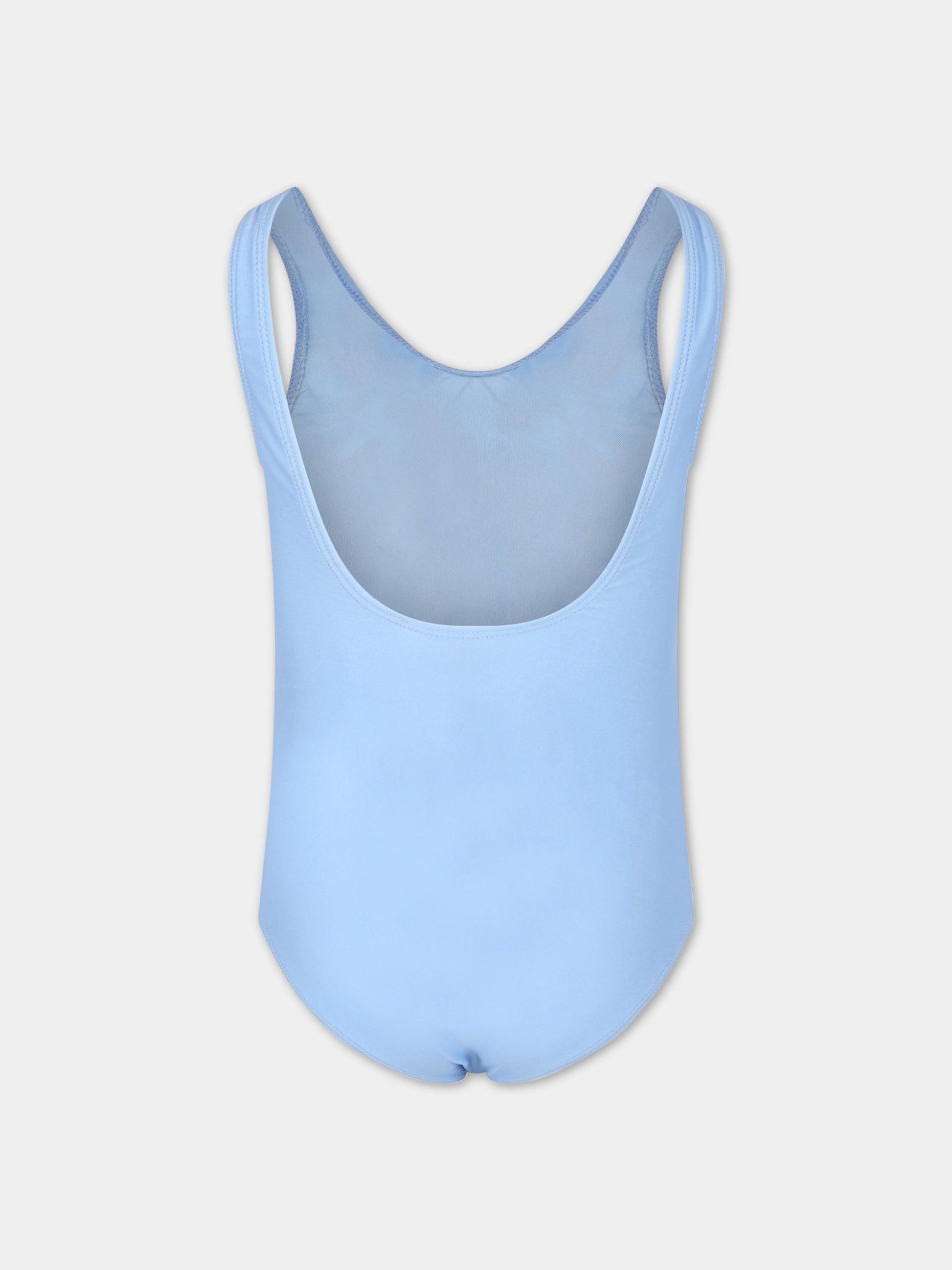 Costume celeste da bagno per bambina con smile,Molo,8S23P510 7878