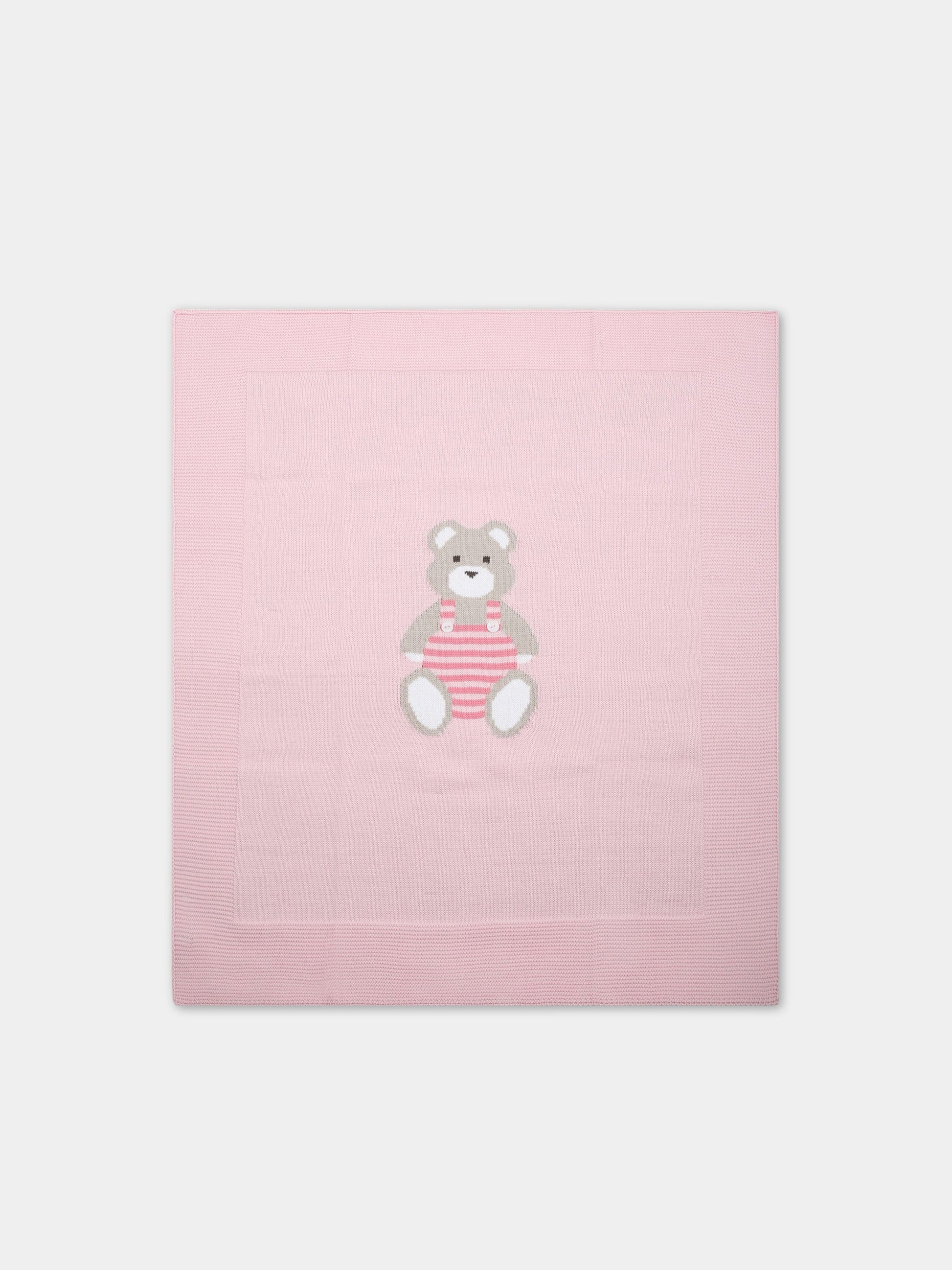 Coperta rosa per neonata,Little Bear,6124 ROSA