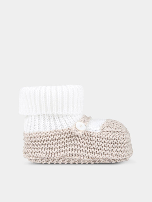 Babbucce multicolor per neonati,Little Bear,6112 BIANCO/CORDA