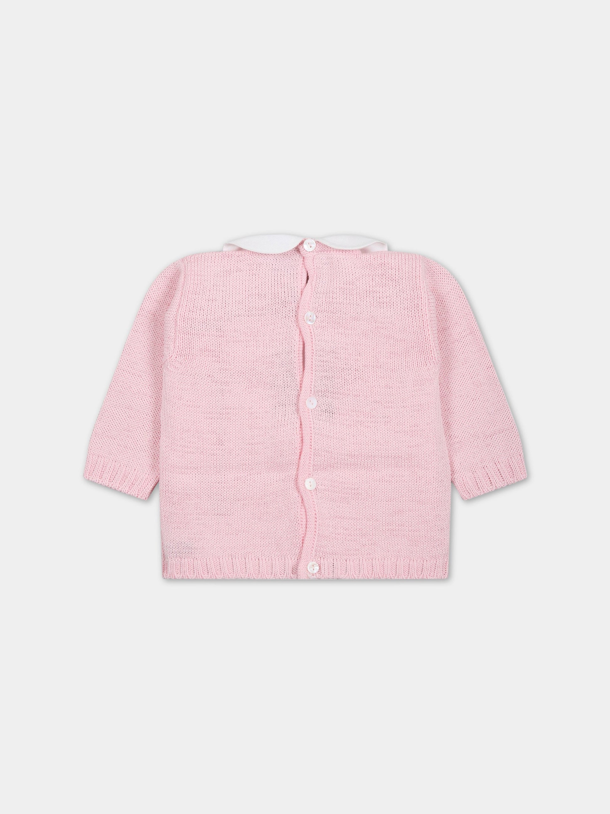 Maglione rosa per neonata,Little Bear,6023 ROSA