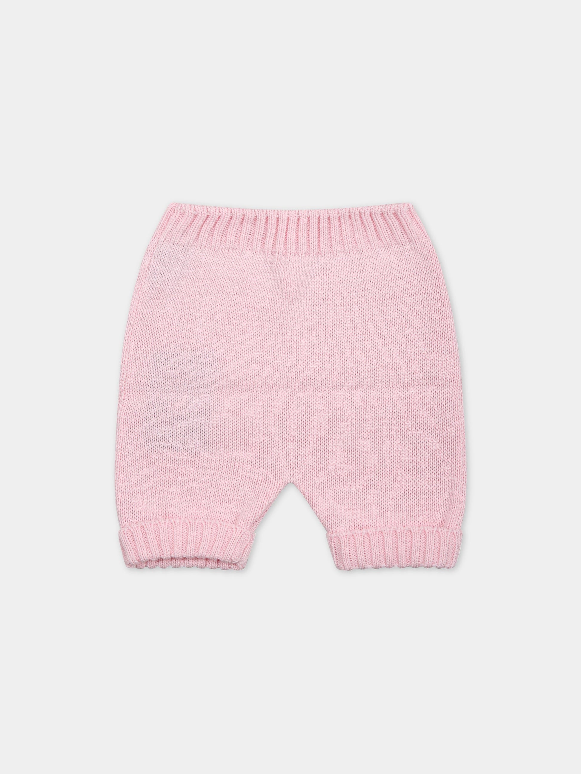 Pantaloni rosa per neonata,Little Bear,6005 ROSA