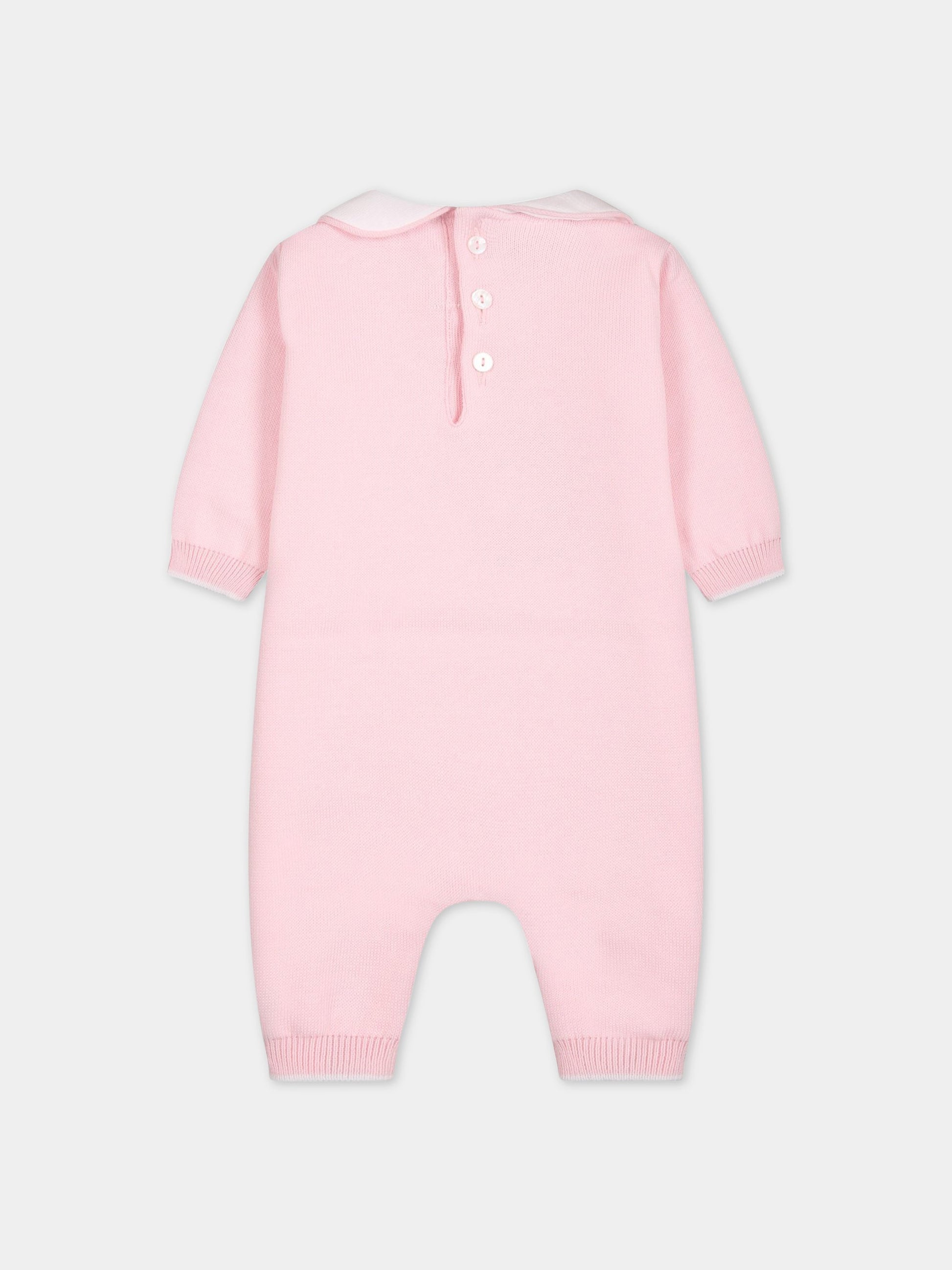 Tutina rosa per neonata con scritta  Amore ,Little Bear,6122 ROSA