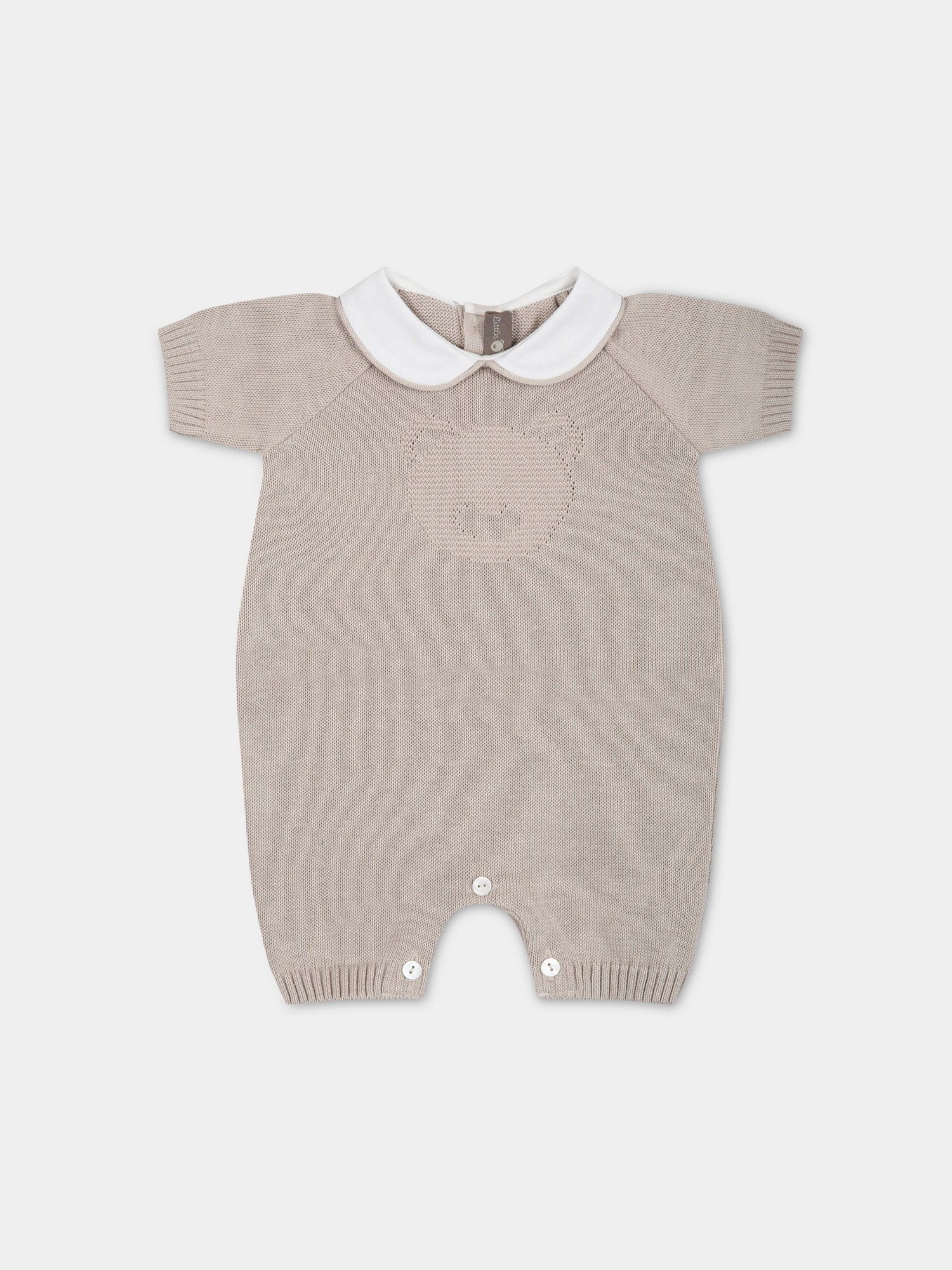 Pagliaccetto beige per neonati,Little Bear,6111 CORDA
