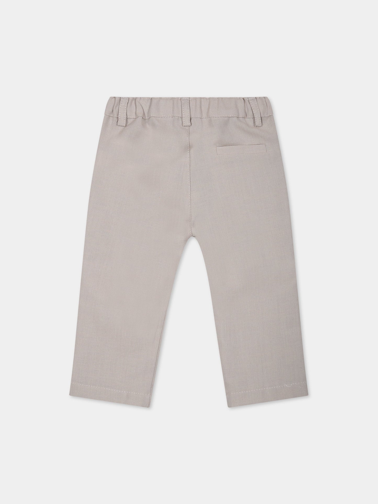 Pantaloni beige per neonato,Little Bear,6204 CORDA