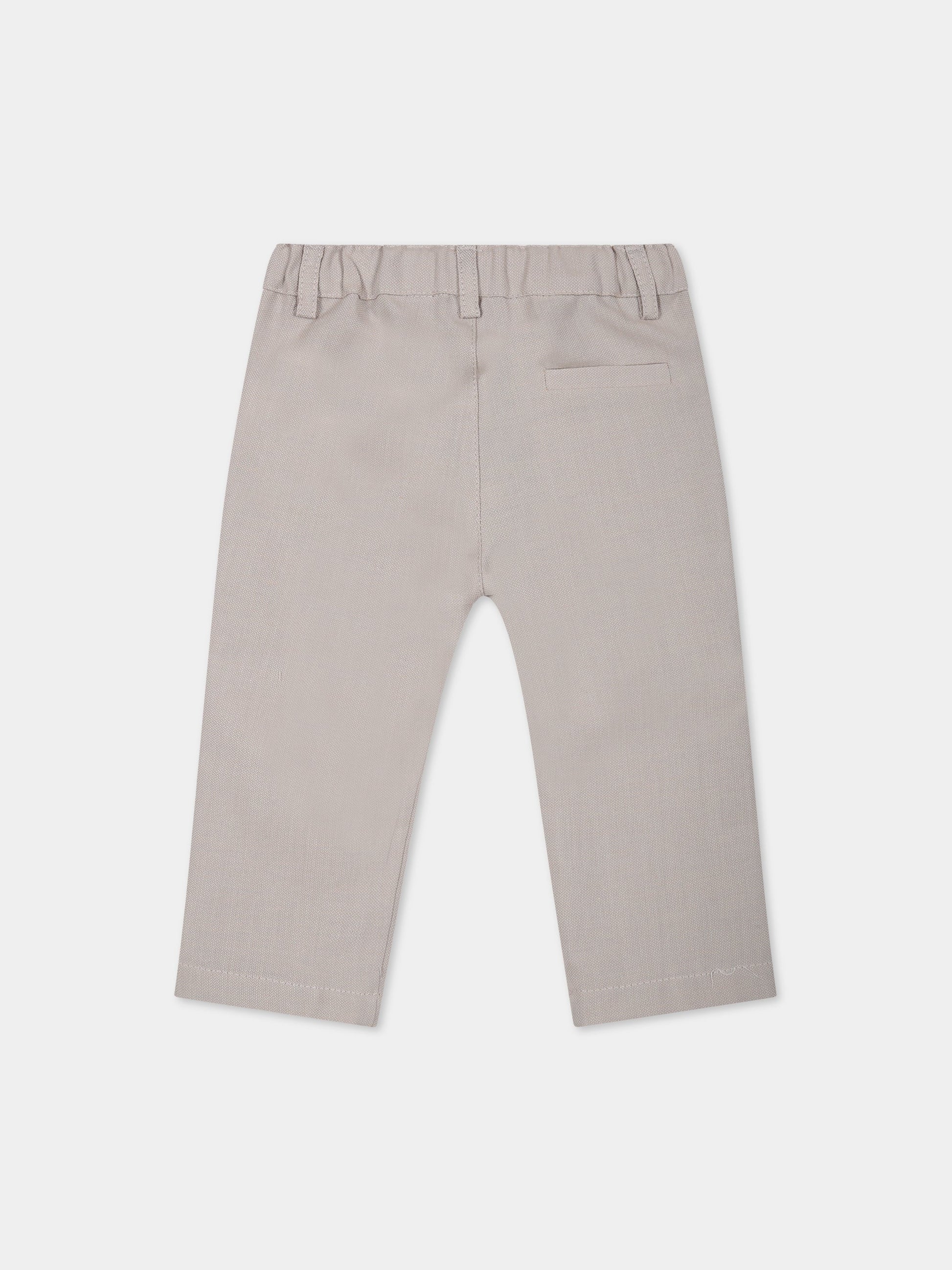 Pantaloni beige per neonato,Little Bear,6204 CORDA