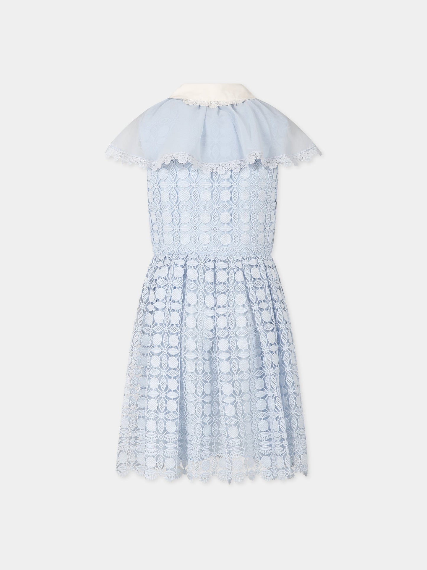 Vestito celeste per bambina con fiocco,Self-portrait,RS23 736S BL 22458543