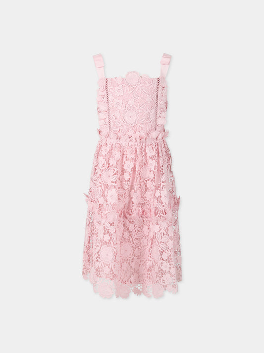 Vestito rosa per bambina con fiocco,Self-portrait,RS23 739S P 22458546