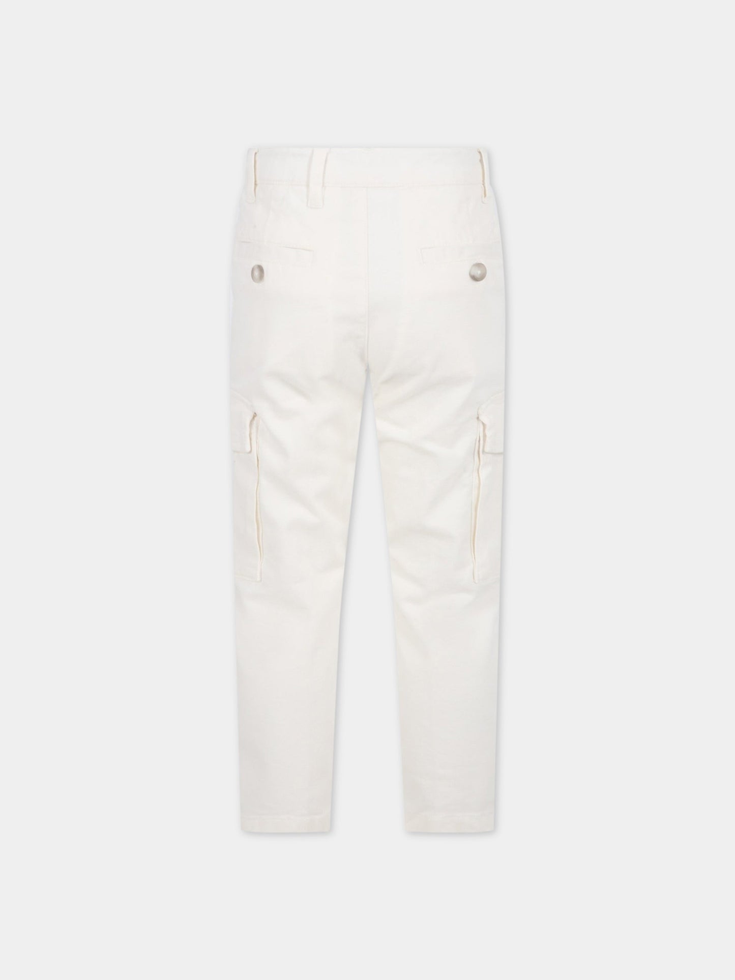 Pantaloni avorio per bambino,Fay Kids,5P6040 Z0078 101