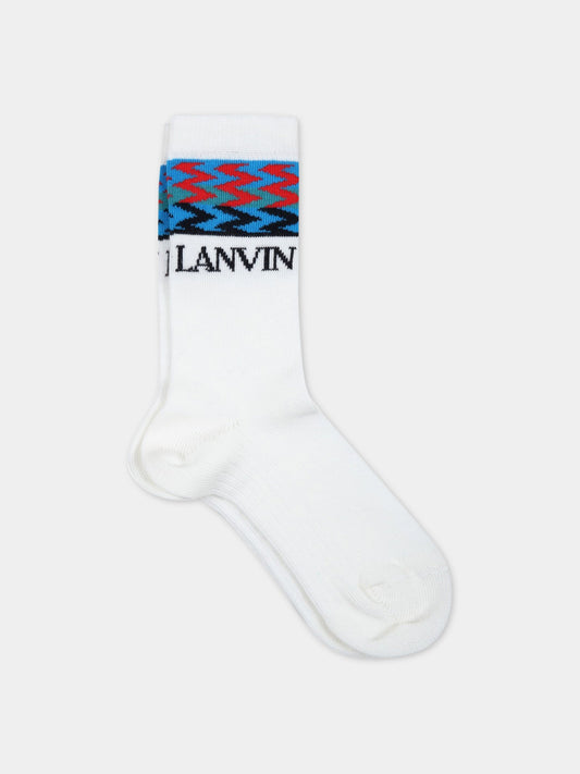 Calze bianche per bambino con logo,Lanvin Petite,N20012 10P