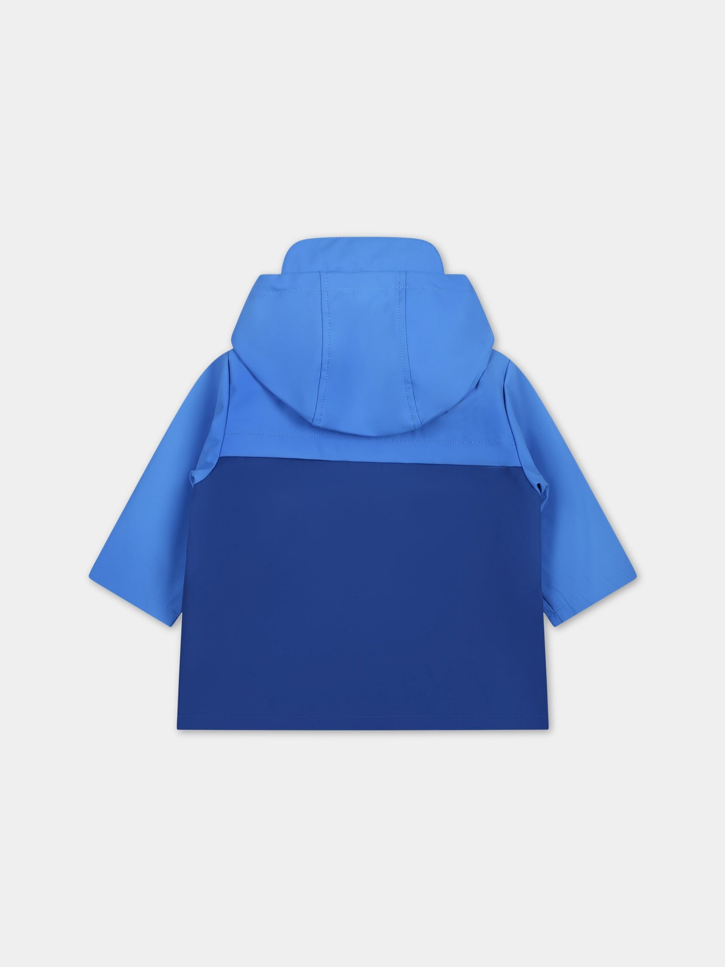 Impermeabile blu per bambino con patch,Carrement Beau,Y06032 V57