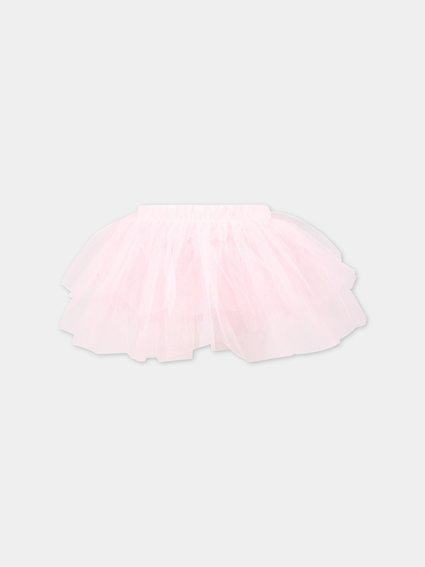 Gonna rosa per bambina con tulle,Philosophy,PJGO81 TU74 C012