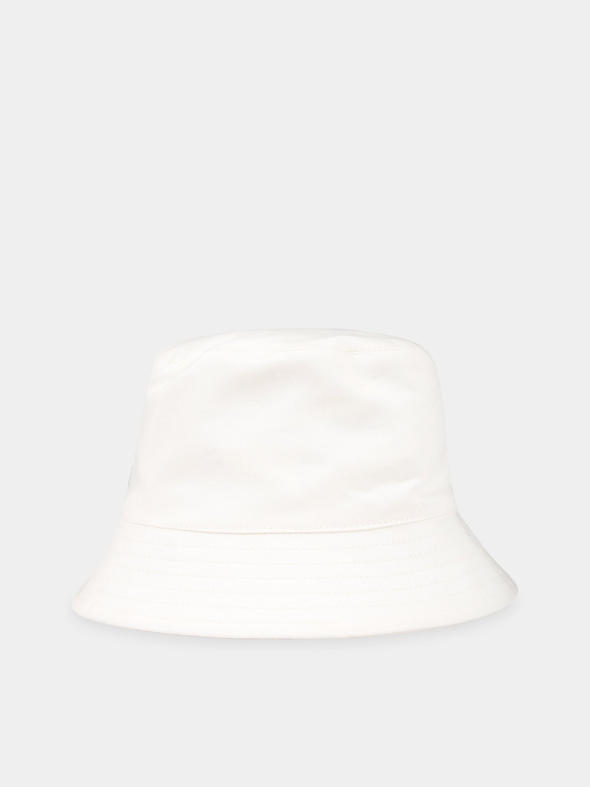 Cloche bianco per bambina con patch cuore e logo,Philosophy,PJCP29 CE234 0001