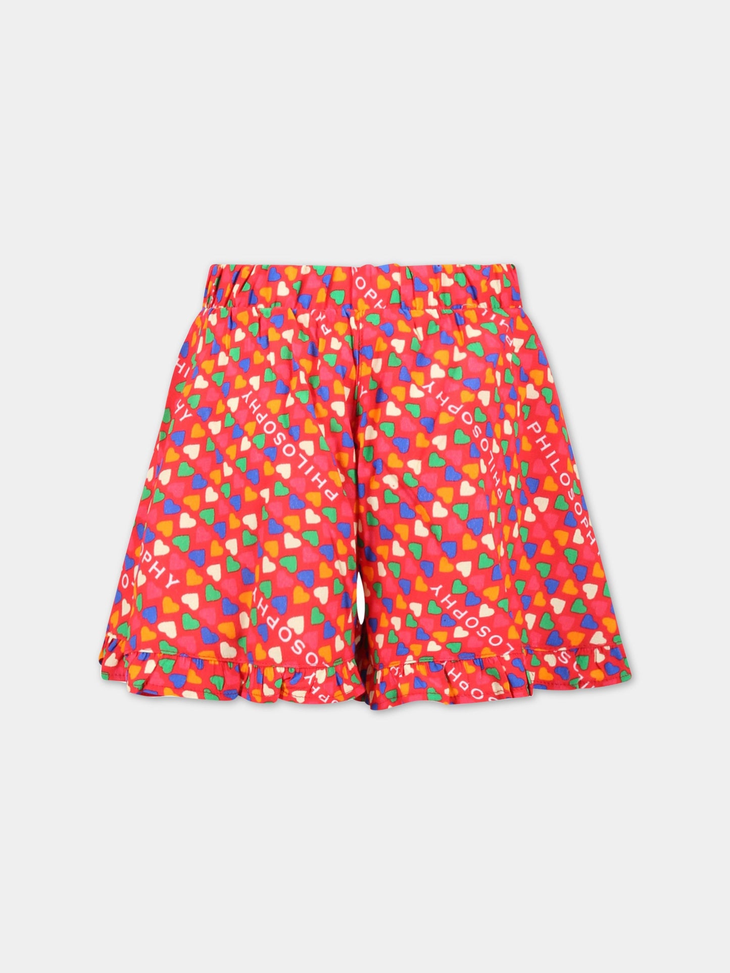 Short rosso per bambina,Philosophy,PJBE71 GA111 3002