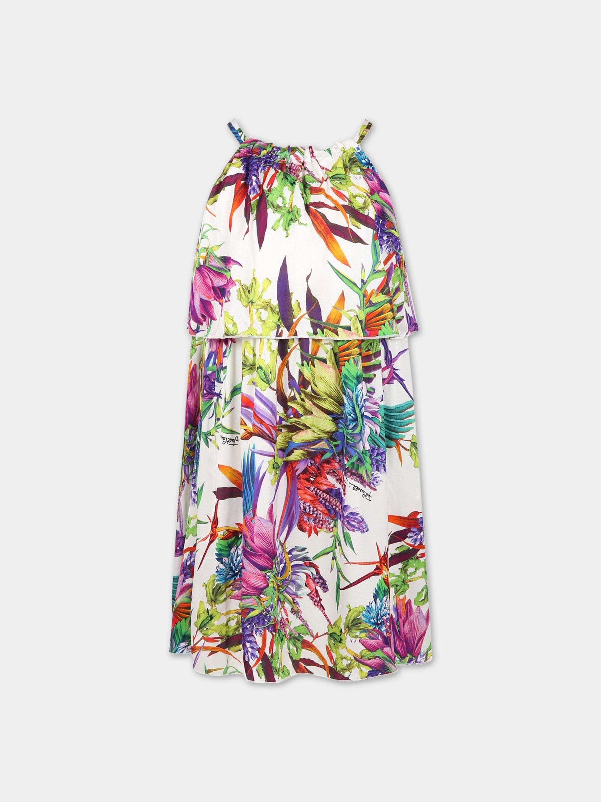 Vestito elegante multicolor per bambina,Just Cavalli,JFAB002 VI22 D005