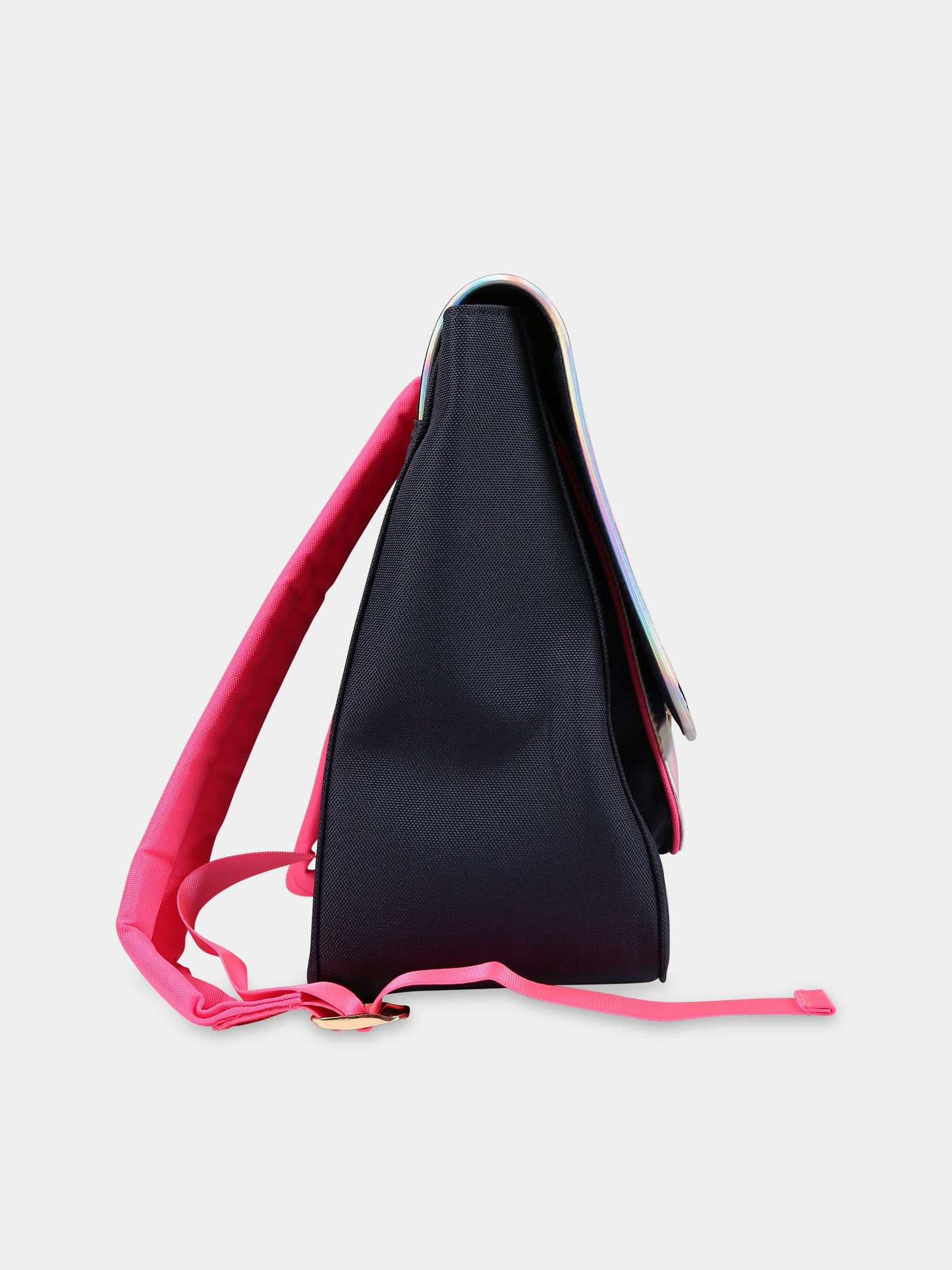 Zaino blu per bambina con unicorno, arcobaleno e logo,Billieblush,U10527 85T