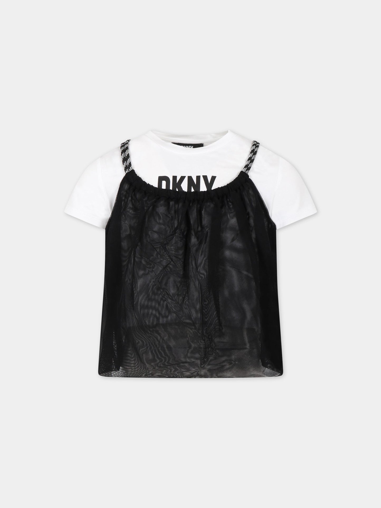 Completo multicolor per bambina con logo,Dkny,D35S80 09B