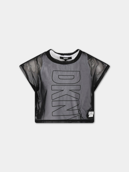 Completo multicolor per bambina con logo,Dkny,D35S83 09B