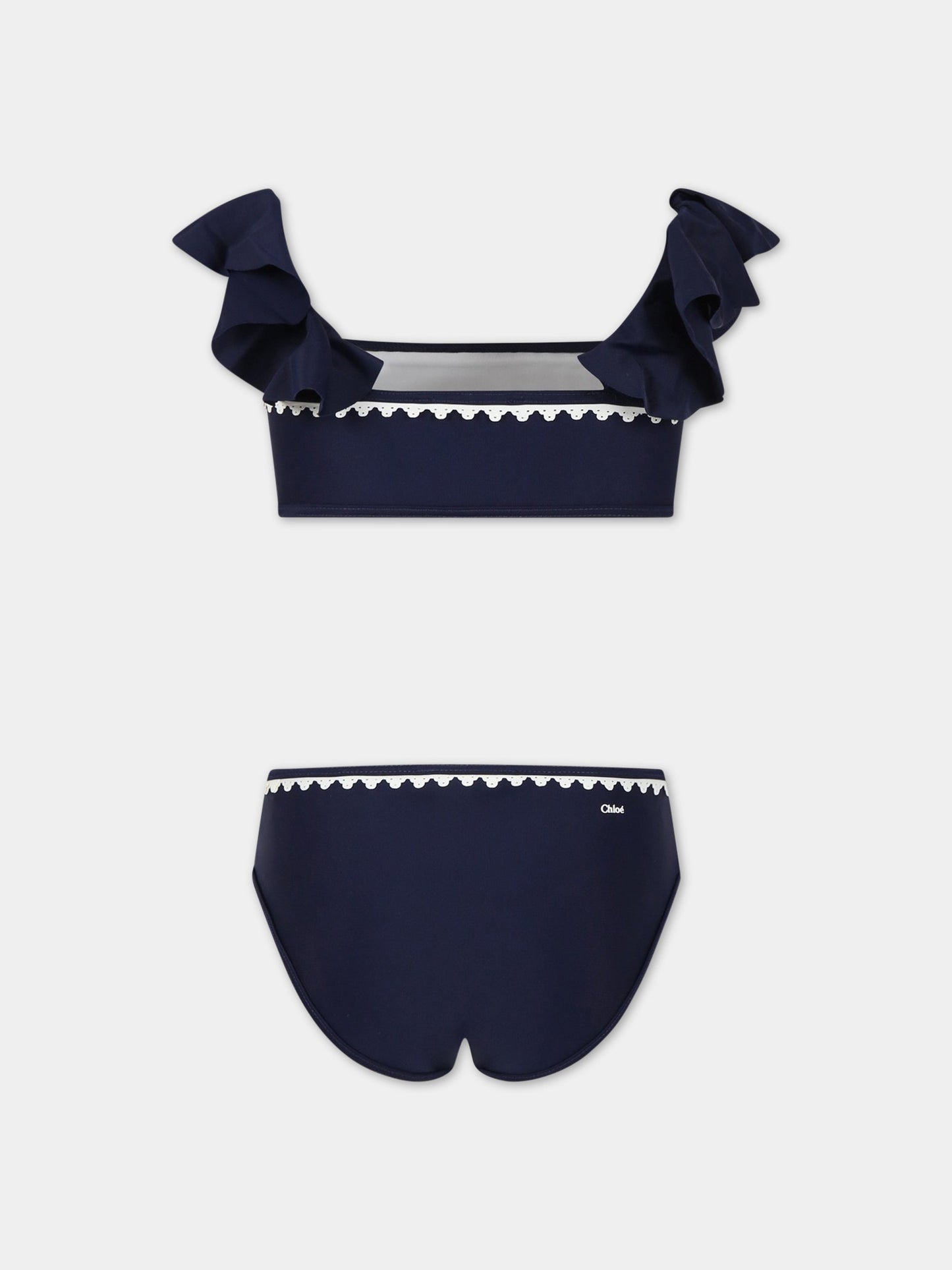Bikini blu per bambina,Chloé Kids,C17113 859