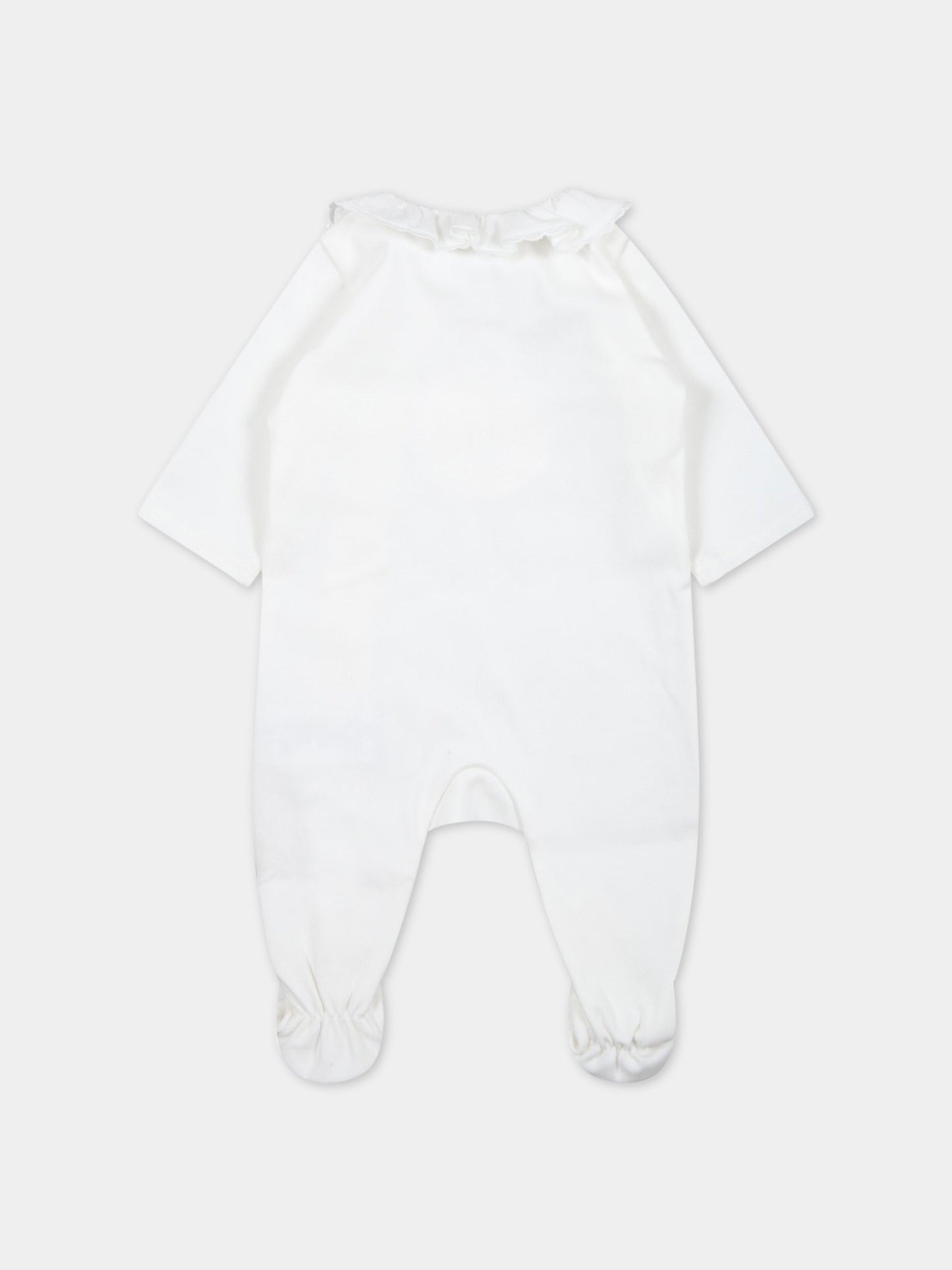 Set bianco per neonata con logo,Chloé Kids,C97303 117