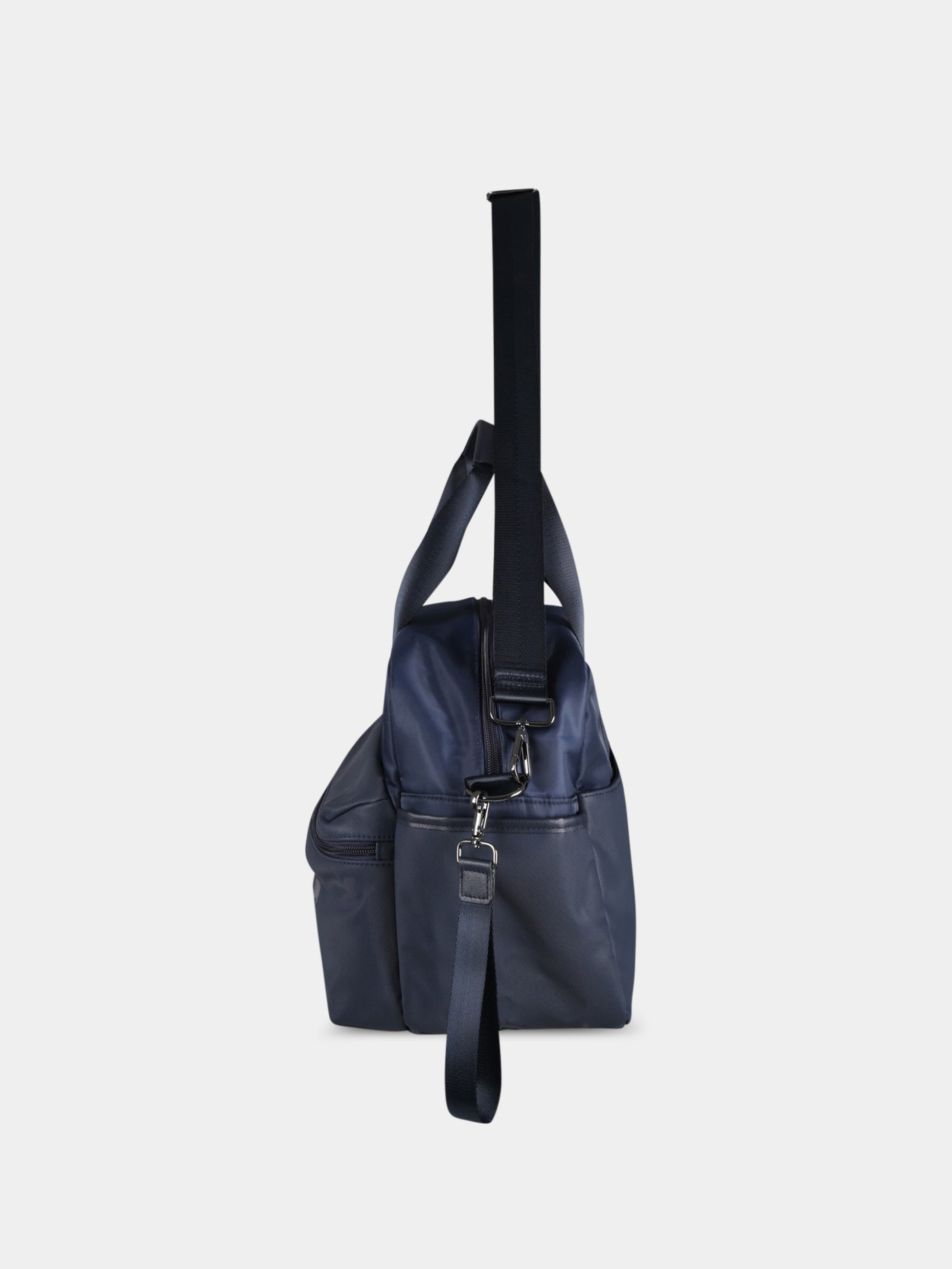 Borsa-mamma blu per neonato con patch logato,Boss,J90309  849