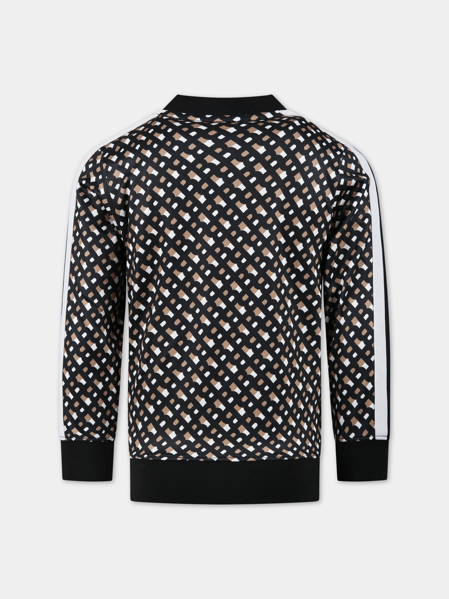 Felpa multicolor per bambino con logo all-over,Boss,J25O58 M13