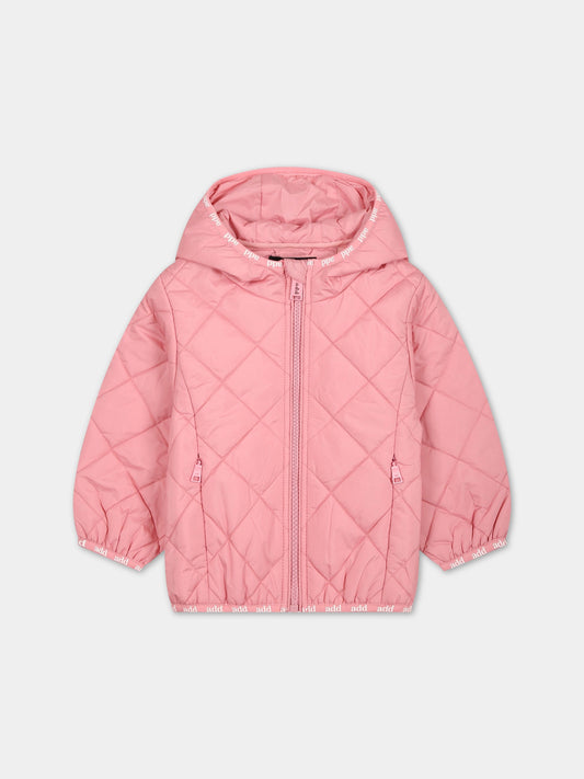 Piumino rosa per neonata,Add,ADGGB013 NY274 C000