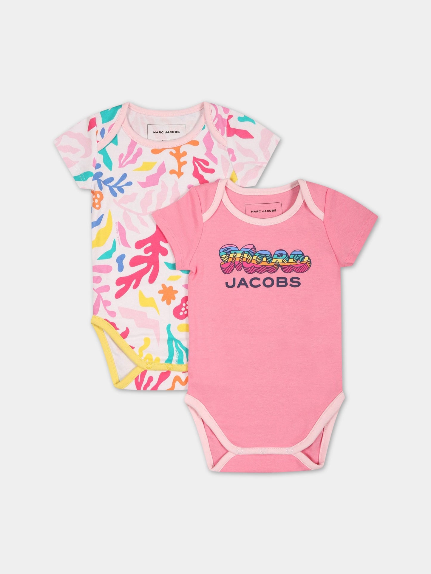 Set multicolor per neonata con stampa e logo,Little Marc Jacobs,W98158 44G