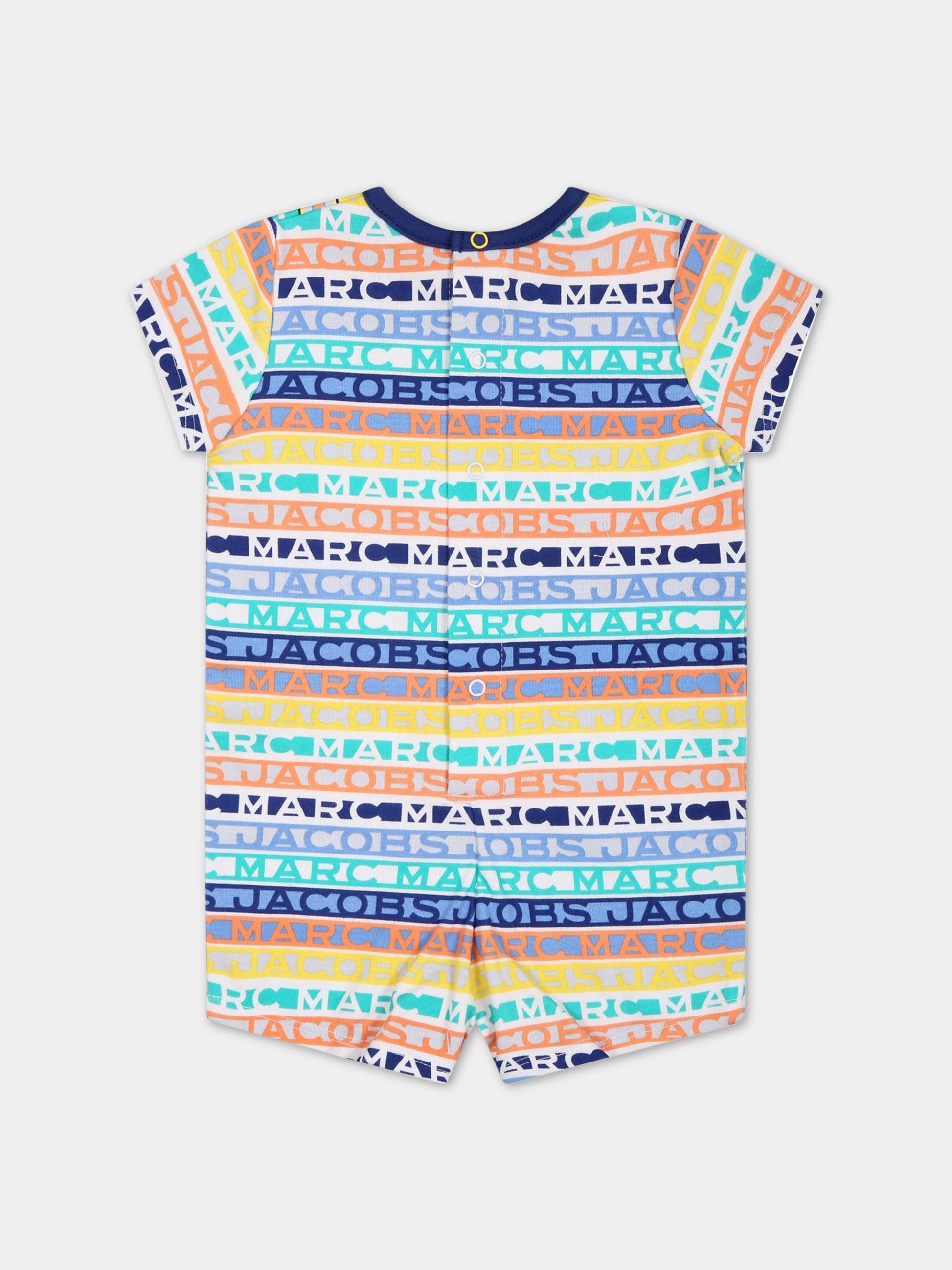 Pagliaccetto multicolor per neonato con stampa e logo,Little Marc Jacobs,W94077 Z41